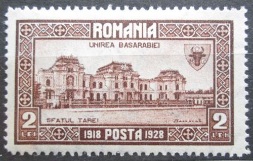 Poštová známka Rumunsko 1928 Budova Zemské rady Mi# 330