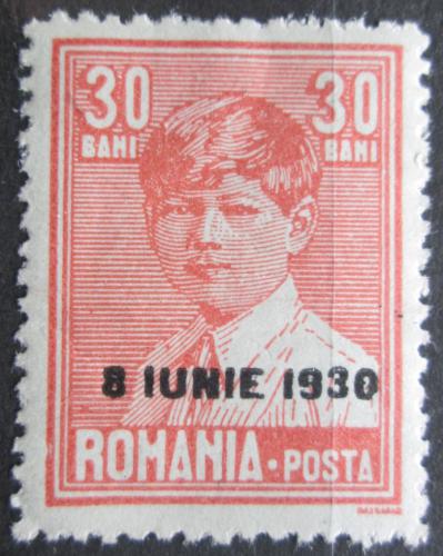Poštová známka Rumunsko 1930 Krá¾ Michael I. pretlaè Mi# 362