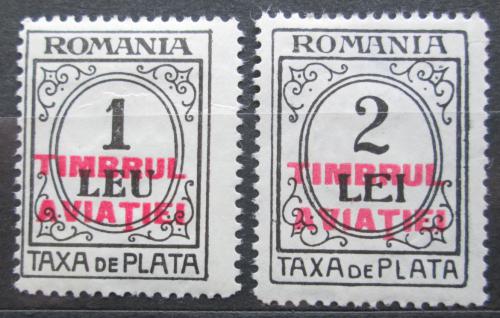 Poštové známky Rumunsko 1931 Doplatná, daòová Mi# 21-22