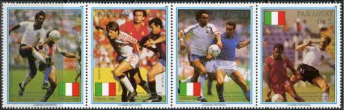 Poštové známky Paraguaj 1989 MS ve futbale Mi# 4434-37 Kat 6€