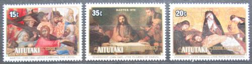 Poštové známky Aitutaki 1978 Ve¾ká noc, umenie Mi# 289-91