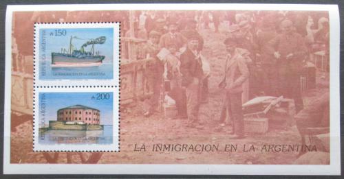 Poštové známky Argentína 1989 Imigrace do Argentiny Mi# Block 39