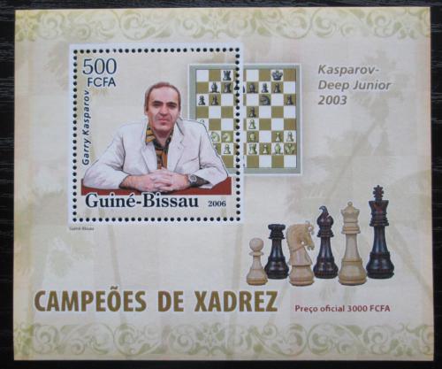 Potov znmka Guinea-Bissau 2006 Garri Kasparov DELUXE Mi# 3451 Block