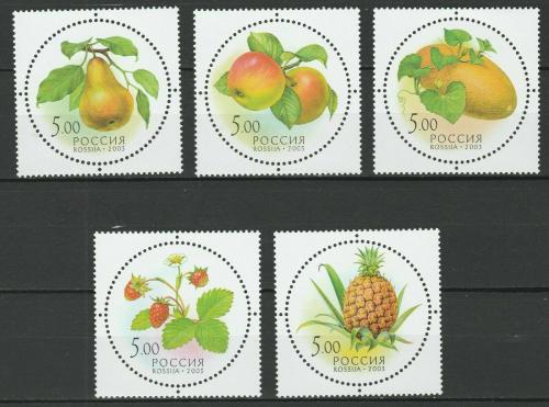 Poštové známky Rusko 2003 Ovocie Mi# 1113-17 Kat 6€