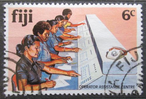 Poštová známka Fidži 1981 Telefonní centrála Mi# 439