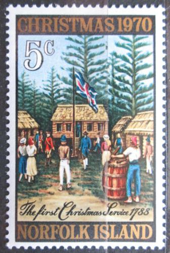 Poštová známka Norfolk 1970 Vianoce Mi# 122 