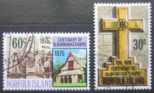 Poštové známky Norfolk 1975 Kaple svatého Barnabáše Mi# 173-74