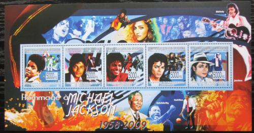 Poštové známky Guinea 2009 Michael Jackson Mi# 6617-21 Kat 13€