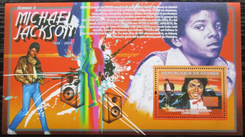 Poštová známka Guinea 2009 Michael Jackson Mi# Block 1694 Kat 10€