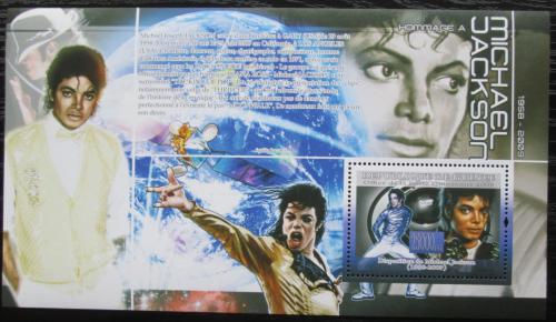Poštová známka Guinea 2009 Michael Jackson Mi# Block 1695 Kat 10€