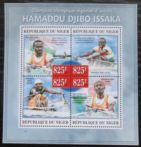 Poštové známky Niger 2013 Hamadou Djibo Issaka, veslování Mi# 2267-70 Kat 13€