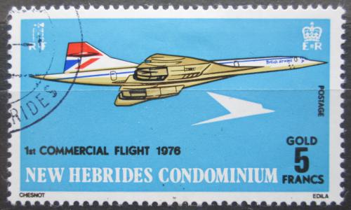 Poštová známka Nové Hebridy, Vanuatu 1976 Concorde Mi# 421 Kat 13€ 