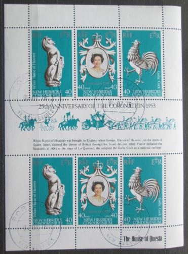 Poštové známky Nové Hebridy, Vanuatu 1978 Krá¾ovská korunovace Mi# 513-15 Kat 8€