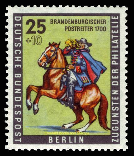 Poštová známka Západný Berlín 1956 Poštovní doruèovatel, den známek Mi# 158