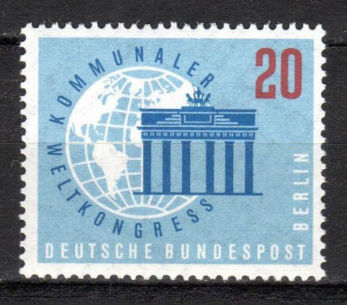 Poštová známka Západný Berlín 1959 Brandenburská brána Mi# 189