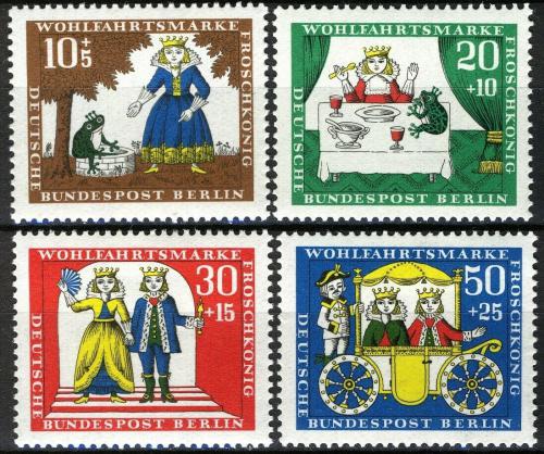 Poštové známky Západný Berlín 1966 Žabí král Mi# 295-98