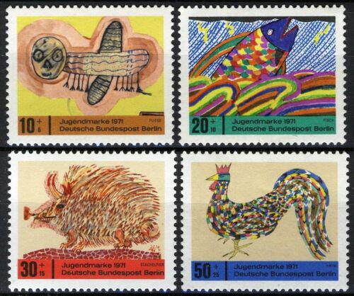 Poštové známky Západný Berlín 1971 Dìtské kresby Mi# 386-89