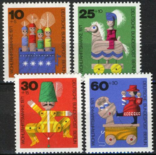 Poštové známky Západný Berlín 1971 Staré døevìné hraèky Mi# 412-15