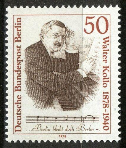 Poštová známka Západný Berlín 1978 Walter Kollo, skladatel operet Mi# 561