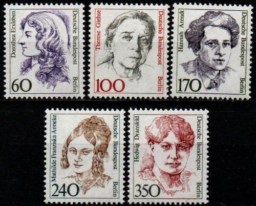 Poštové známky Západný Berlín 1988 Slavné ženy Mi# 824-28 Kat 18€