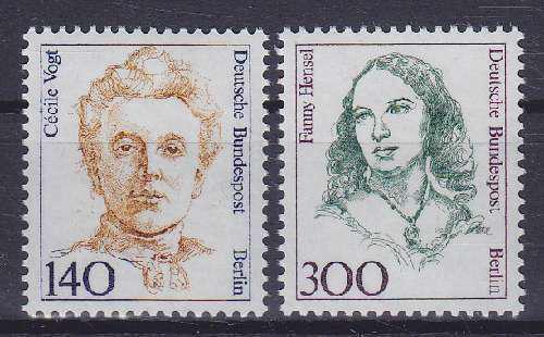 Poštové známky Západný Berlín 1989 Slavné ženy Mi# 848-49 Kat 16€