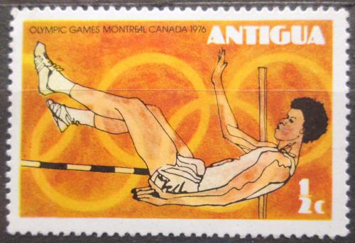 Poštová známka Antigua 1976 LOH Montreal, skok do výšky Mi# 425