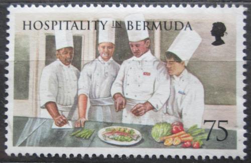 Poštová známka Bermudy 1998 Hoteloví kuchaøi Mi# 746