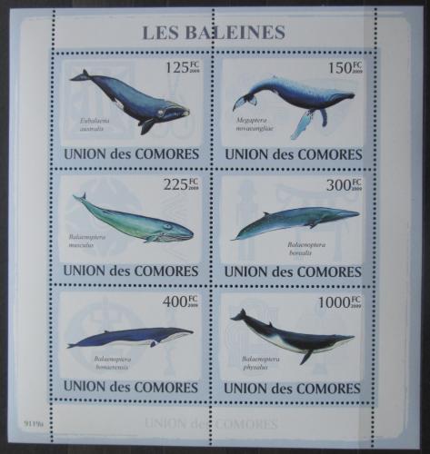 Poštové známky Komory 2009 Ve¾ryby Mi# 2121-26 Kat 11€