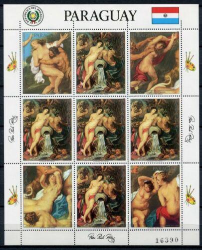 Poštové známky Paraguaj 1985 Umenie, akty Mi# 3922 Bogen Kat 24€ 