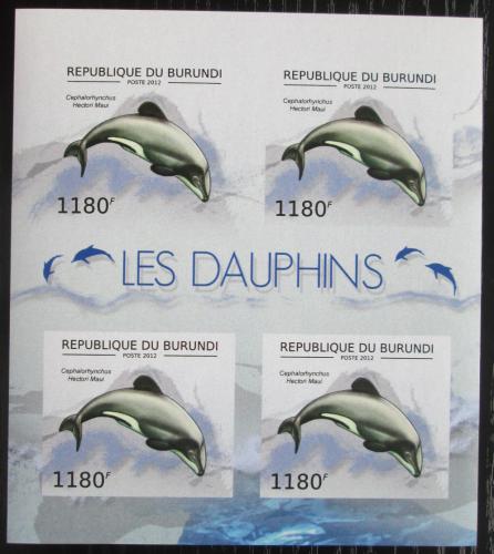 Poštové známky Burundi 2012 Plískavice novozélandská neperf. Mi# 2843 B Bogen