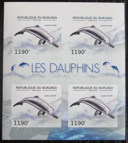 Poštové známky Burundi 2012 Delfínovec èínský neperf. Mi# 2844 B Bogen