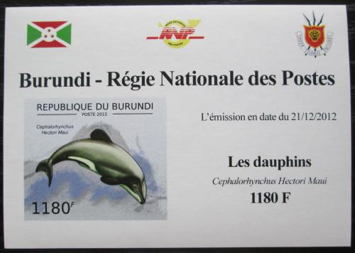 Poštová známka Burundi 2012 Plískavice novozélandská DELUXE Mi# 2843 B Block
