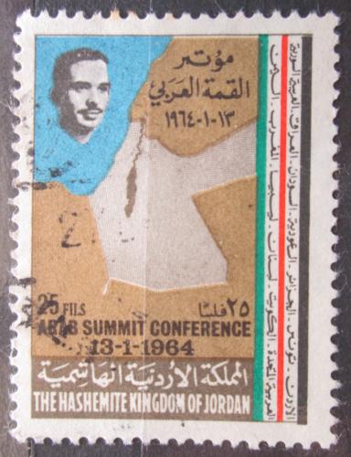 Poštová známka Jordánsko 1964 Mapa Palestiny Mi# 465