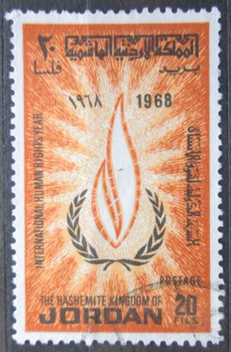Poštová známka Jordánsko 1968 Medzinárodný rok lidských práv Mi# 691