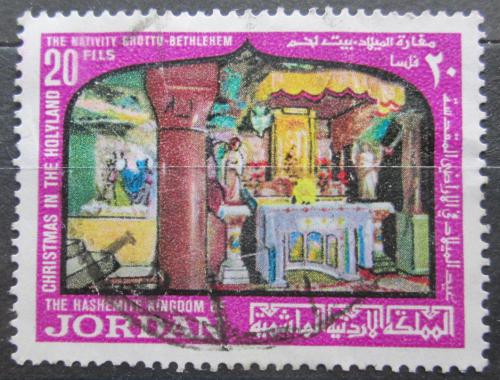 Poštová známka Jordánsko 1970 Vianoce, Betlém Mi# Mi# 795