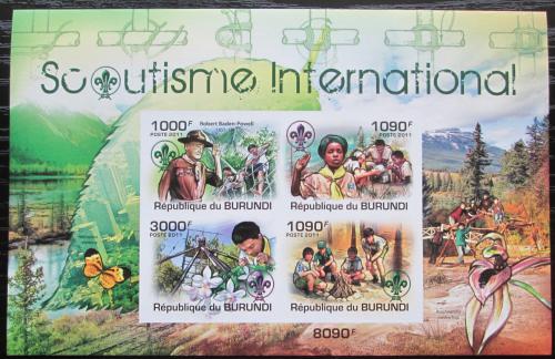 Poštové známky Burundi 2011 Skauti neperf. Mi# Block 180 B