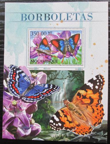 Poštová známka Mozambik 2016 Motýle Mi# Block 1219 Kat 20€