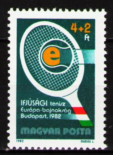 Poštová známka Maïarsko 1982 Tenis Mi# 3537
