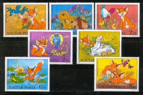 Poštové známky Maïarsko 1982 Animovaný film Vuk Mi# 3580-86 Kat 7€