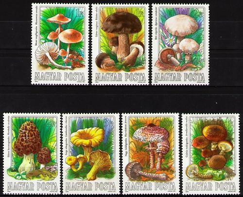 Poštové známky Maïarsko 1984 Huby Mi# 3708-14 Kat 6.50€