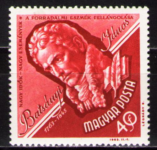 Poštová známka Maïarsko 1963 János Batsányi Mi# 1906