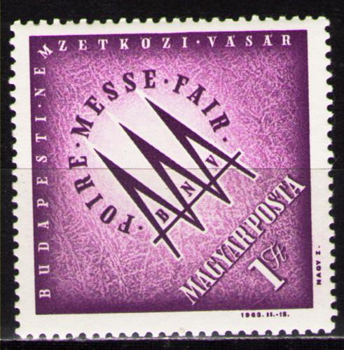 Poštová známka Maïarsko 1963 Mezinárodný ve¾trh v Budapešti Mi# 1919