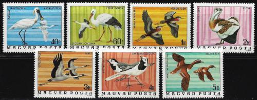 Poštové známky Maïarsko 1977 Vtáci Mi# 3171-77 Kat 6.50€