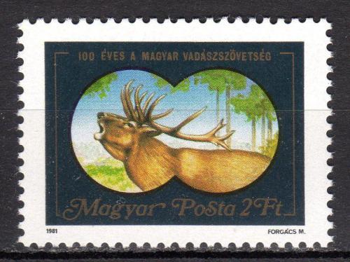 Poštová známka Maïarsko 1981 Jelen Mi# 3492