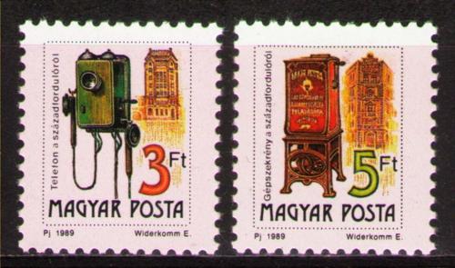 Poštové známky Maïarsko 1990 Poštovní služby Mi# 4067-68