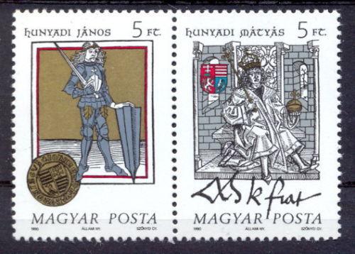 Poštové známky Maïarsko 1990 Maïarští králové Mi# 4083-84