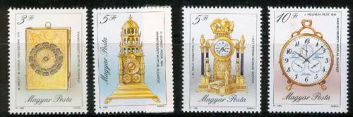 Poštové známky Maïarsko 1990 Staré hodiny Mi# 4120-23