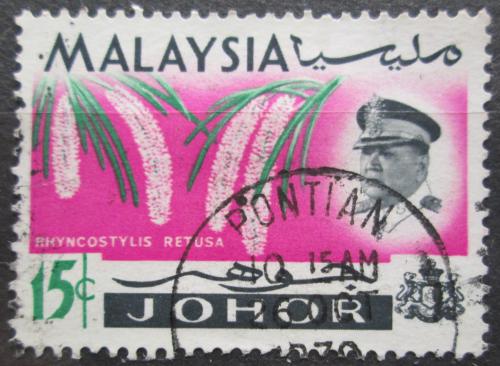 Poštová známka Malajsie, Johor 1965 Orchideje Mi# 159