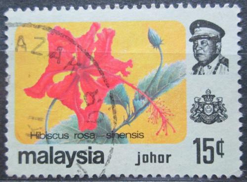 Poštová známka Malajsie, Johor 1979 Kvety Mi# 172 X
