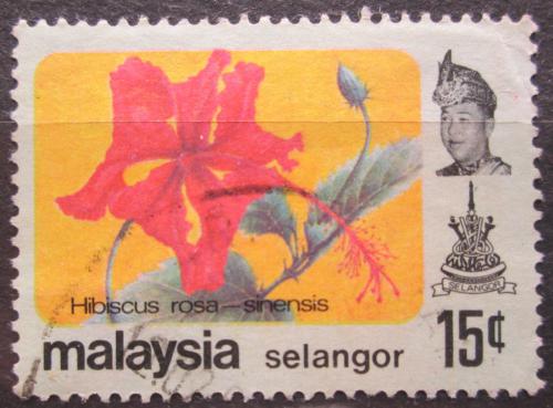 Poštová známka Malajsie, Selangor 1979 Kvety Mi# 116
